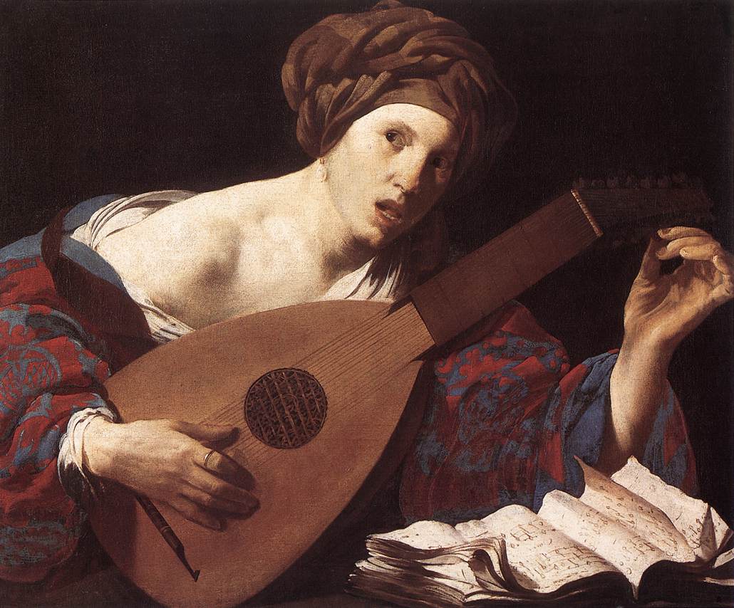 Woman Playing the Lute dsru